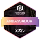 HashiCorp Ambassador 2025 badge