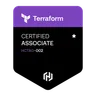 HashiCorp Certified: Terraform Associate (002) badge